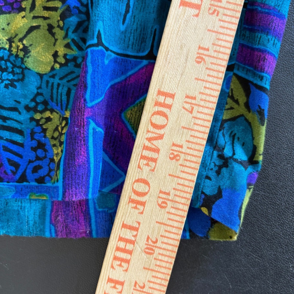 Vintage Moon Dance Wide Leg Jumpsuit Size 8 Aztec Southwestern Blue Funky Artsy - Picture 14 of 16